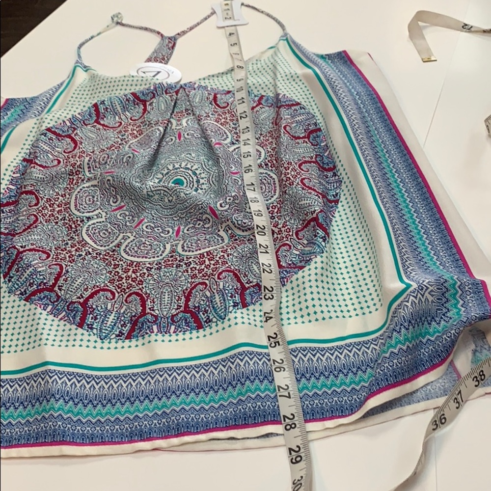 BOGO FREE Renee C. Boho Circle Print V-neck Top - Picture 6 of 7